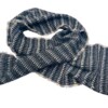 sjaal Harlequin 40x210/220cm bruin zwart
