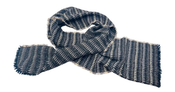 sjaal Harlequin 40x210/220cm bruin zwart