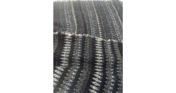 sjaal Harlequin 40x210/220cm zwart grijs