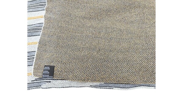 SJ1a omslagdoek en sjaal Reblend 62x162cm crème met grijs en geel