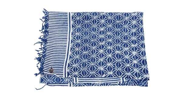 sjaal en pareo Toshio 65x200cm Indigo People