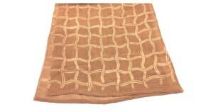 SJ3 sjaal Bogolan 62x180cm modderdoek terra met zand