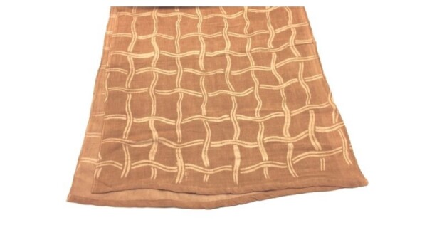 sjaal Bogolan 62x180cm modderdoek terra met zand