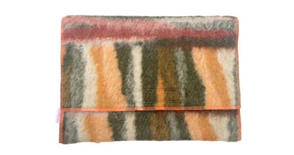 laptoptas Neon 35x25cm oker groen terra wit en neon oranje