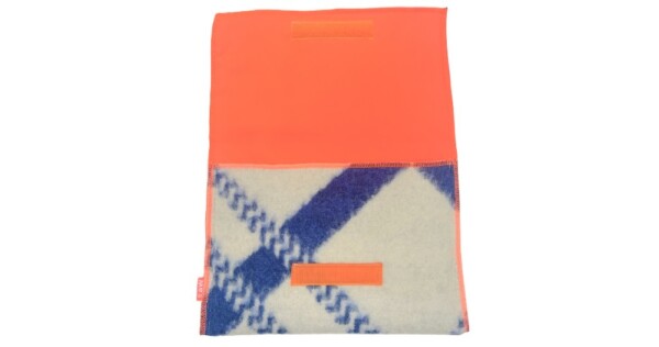 TS8 laptoptas Neon 35x25cm wit met blauw en neon oranje