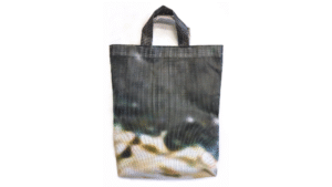 tas Steigerdoek 35x30cm groen gevlekt