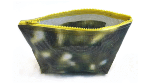 toilettas Steigerdoek 15x25x5cm groen gevlekt