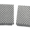 theedoeken 50x70cm set van 2 zwart
