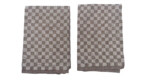 HK30 theedoeken Linnen 50x70cm set van 2 bruin