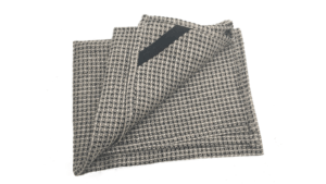 theedoek 50x70cm wafeldoek zand en zwart