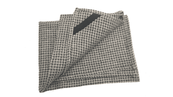 theedoek 50x70cm wafeldoek zand en zwart