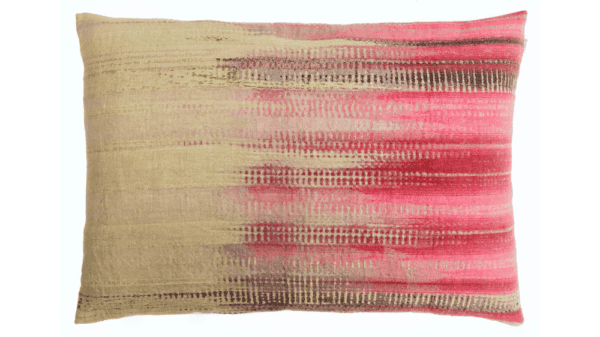 kussen Fade 50x70cm roze en zand
