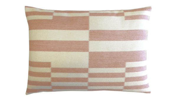 kussen Pierre F. 50x70cm roze en wit