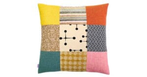 kussen MeS New Classic 60x60cm geel roze oranje en groen