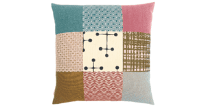 NC3a kussen MeS New Classic 60x60cm roze, turquoise en oker