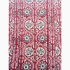tas Papillon 45x40cm rood met bloemen doorgestikt