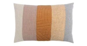 kussen Amber 40x60cm oker en lichtgrijs