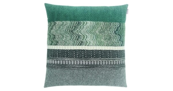 kussen I like green 50x50cm groen en grijs