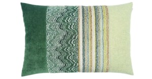 kussen I like green 40x60cm groen en lichtgeel