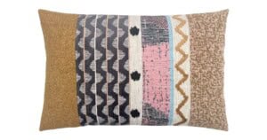 Ib3 kussen Istanbul 40x60cm lichtroze en camel