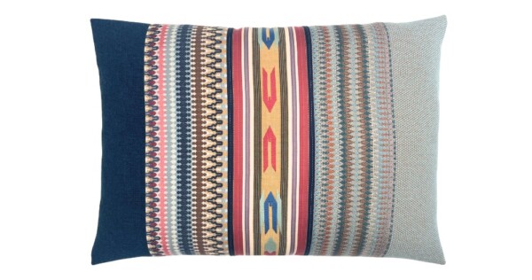 kussen Mix & match 50x70cm donker en lichtblauw