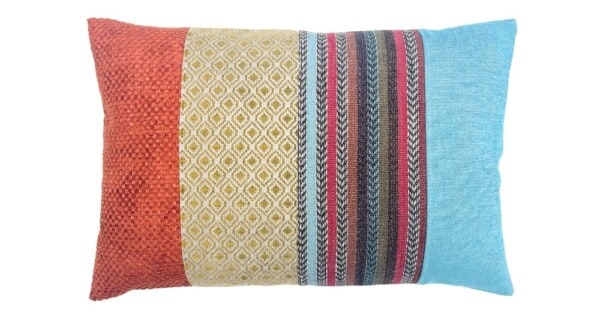 kussen Mix & match 40x60cm blauw roest multicolor