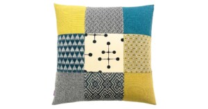kussen MeS New Classic 60x60cm groen geel en blauw