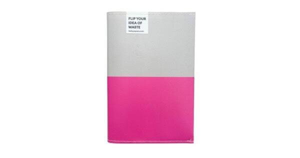 notitieboek REDO 21x15x1,5cm roze en grijs