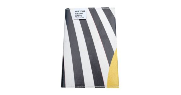 notitieboek REDO 21x15x1,5cm zwart, wit en geel