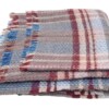plaid Glastonbury 150x180cm bordeaux rood en blauwgrijs
