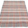 plaid Glastonbury 150x180cm bordeaux rood en blauwgrijs