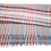 plaid Glastonbury 150x180cm bordeaux rood en blauwgrijs