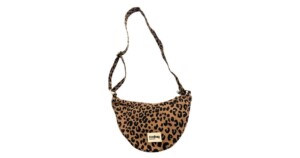 schoudertas Molly leopard kleur: camel 17x32x8cm