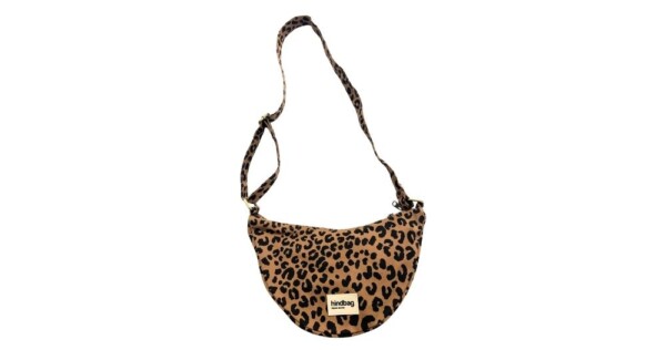 schoudertas Molly leopard kleur: camel 17x32x8cm