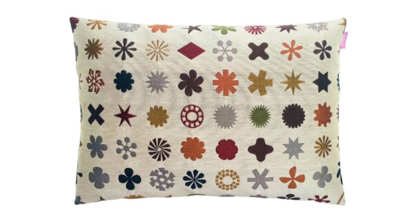 kussen MeS stof Maharam handgemaakt Marlies Spaan Amsterdam