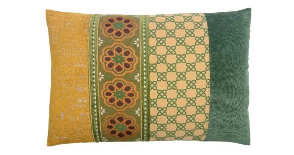 kussen Alhambra 40x60cm SALE goudgeel en groen