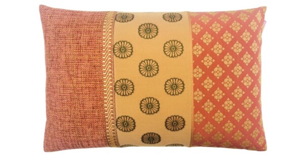 kussen Alhambra 40x60cm SALE terra en goud oranje