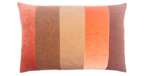 kussen Beautiful Leftovers 40x60cm terra oranje perzik