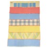 deken MeS patchwork ongeveer 145x210cm roze geel en lichtblauw