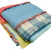 deken MeS patchwork ongeveer 145x210cm roze geel en lichtblauw