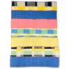 deken MeS patchwork ongeveer 145x210cm roze geel zwart en blauw