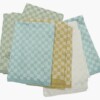 theedoeken Linnen 50x70cm set van 2 blauw