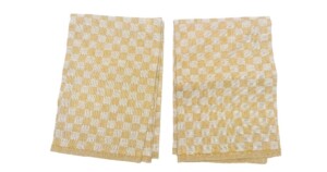 HK33 theedoeken Linnen 50x70cm set van 2 geel