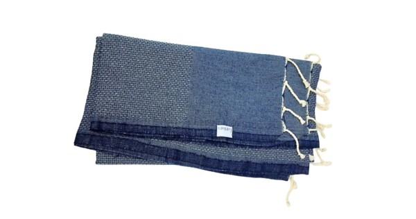 hammamdoek 90x200cm blauw