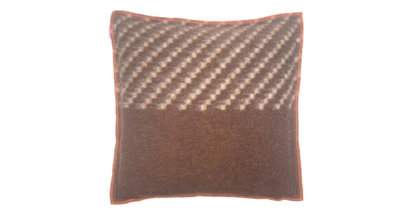 kussen Brownie deken 40x40cm Sale bruin wit