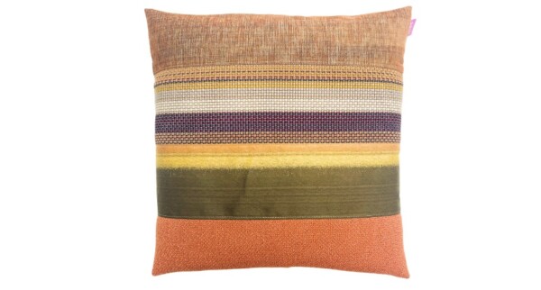 kussen Mix & match 50x50cm oranje en multicolor