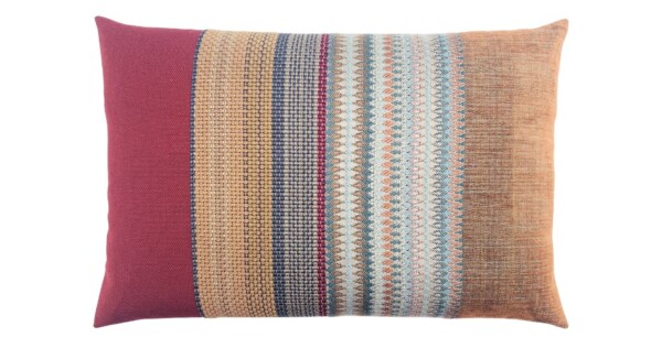 kussen Mix & match 40x60cm oker bordeaux en blauw