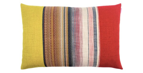 kussen Mix & match 40x60cm rood en geel