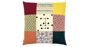 NC16 kussen MeS New Classic 60x60cm bordeau geel groen en oranje