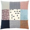 kussen MeS New Classic 60x60cm bruin rose grijs en blauw
